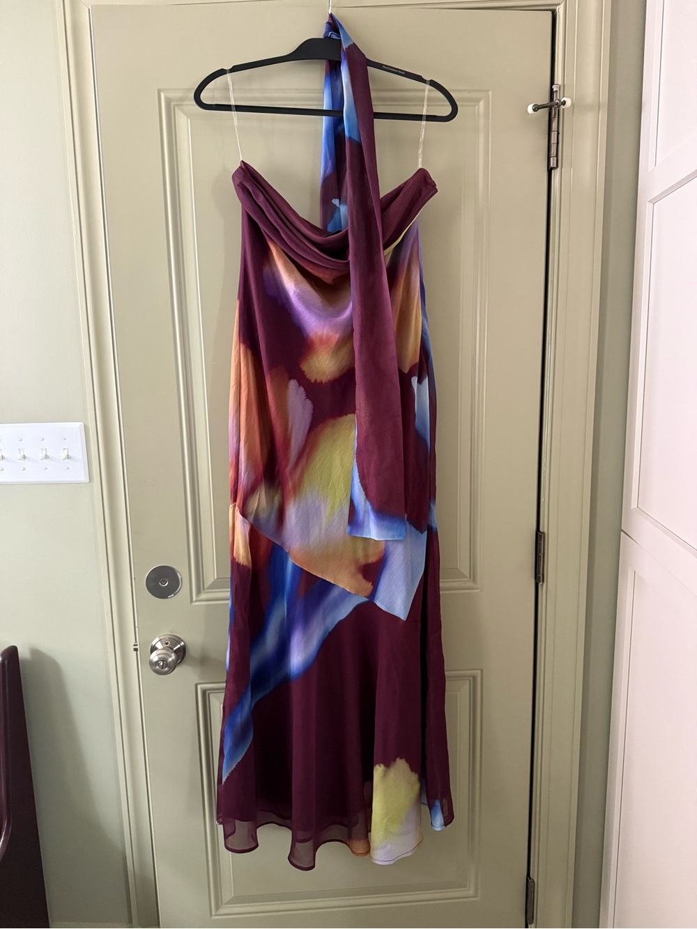 Peppermayo Under The Pagoda Maxi Dress W Scarf- Size L - Picture 3 of 4